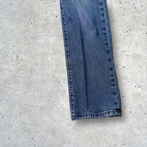 Levi’s 501 Jeans Straight Leg Distressed Blue Denim Western Men's Size 24x30 - Picture 5 of 12